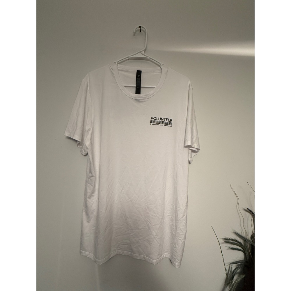 Lululemon Mens 10K Miami 2025 Volunteer Graphic T-Shirt White Large LM3CZPS